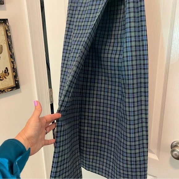 Vintage Blue Plaid Skirt - Picture 4 of 12